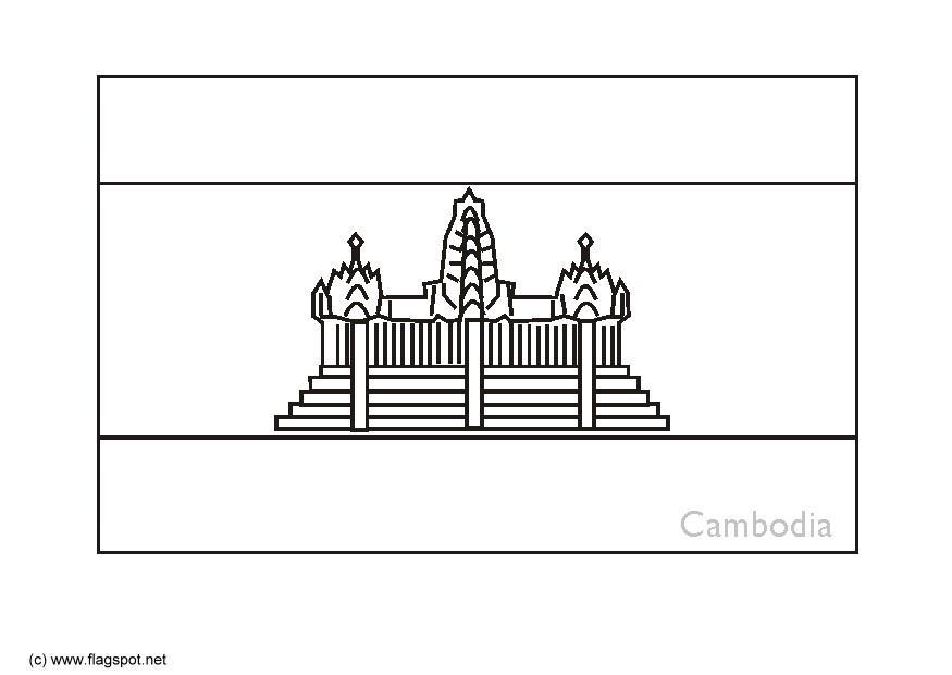 cambodge Coloriage cambodge