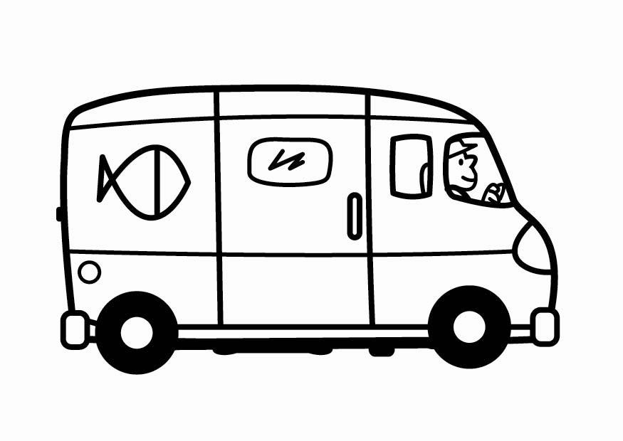 camionnette Coloriage camionnette