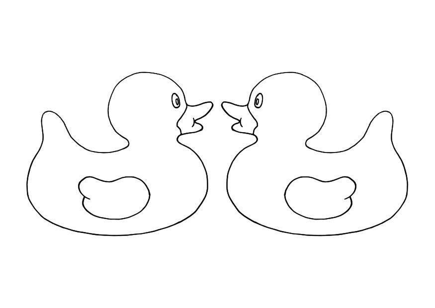 Coloriage canards en caoutchouc