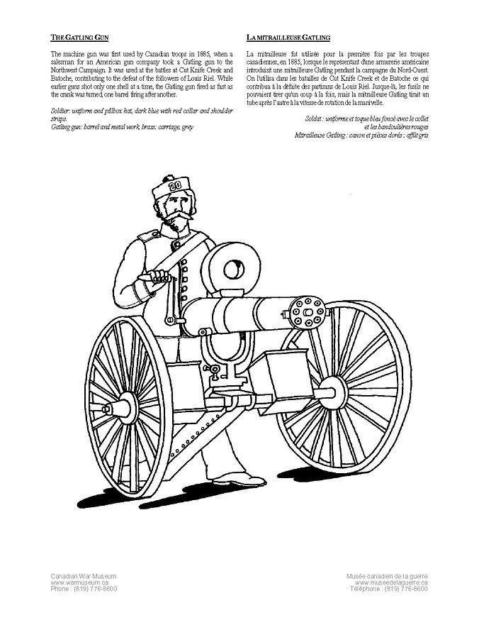 canonnier Coloriage canonnier