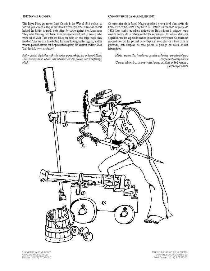 canonnier Coloriage canonnier