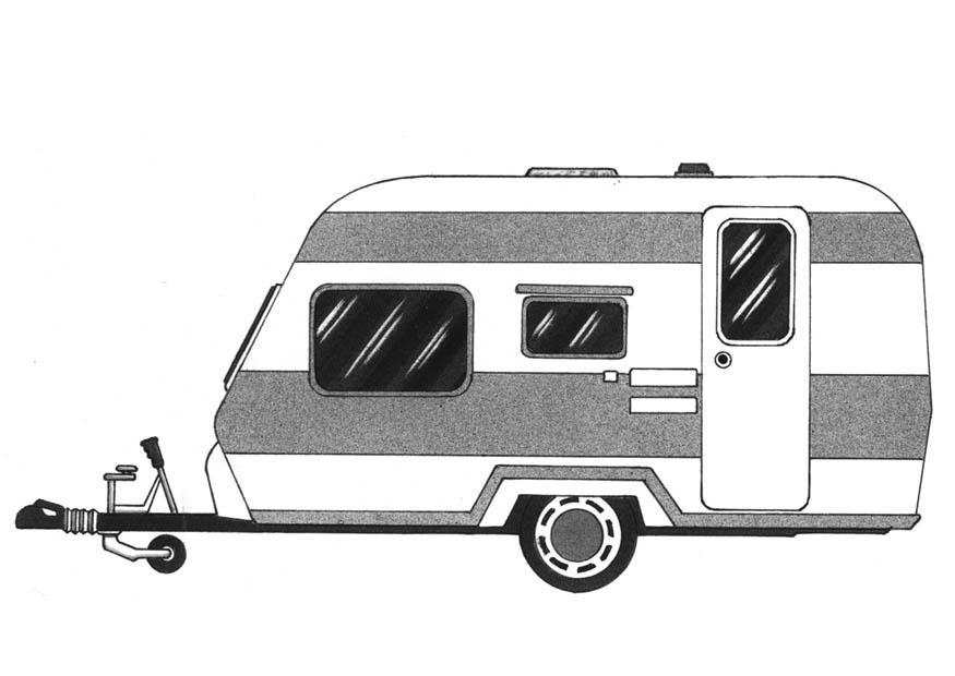 caravane Coloriage caravane