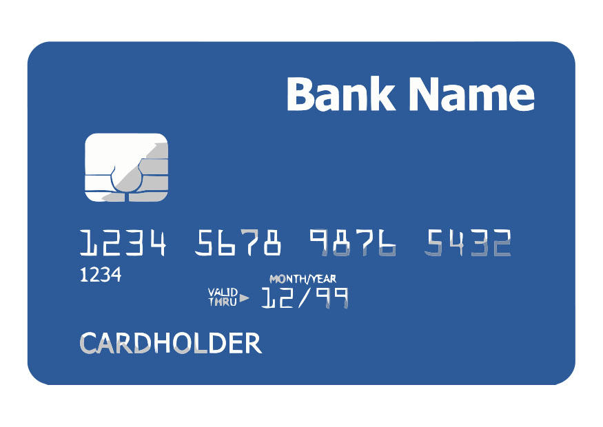 carte bancaire - face avant Image carte bancaire - face avant