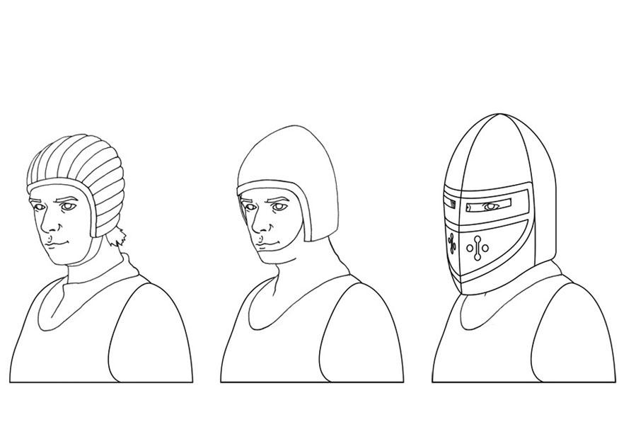 casques Coloriage casques