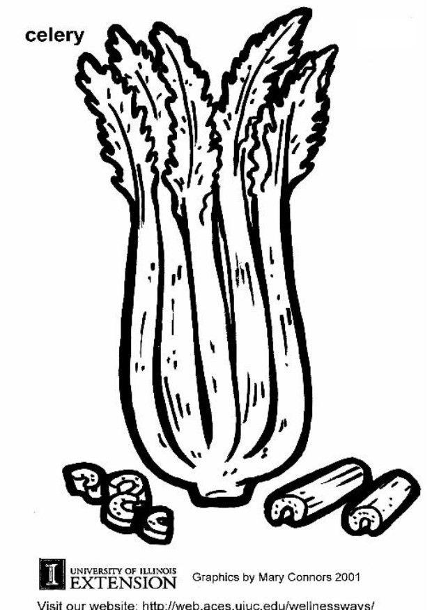 celery Coloriage celery