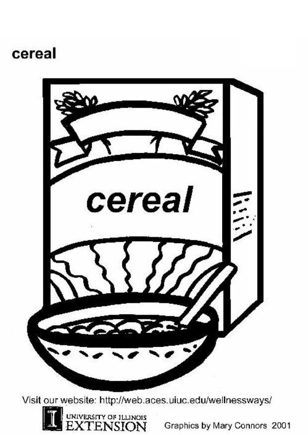 cereals Coloriage cereals