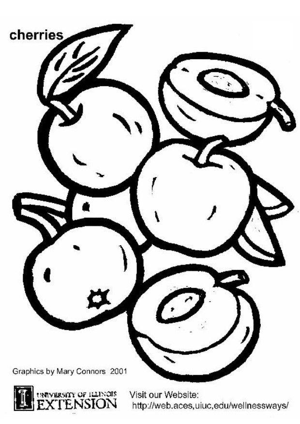 cerise Coloriage cerise