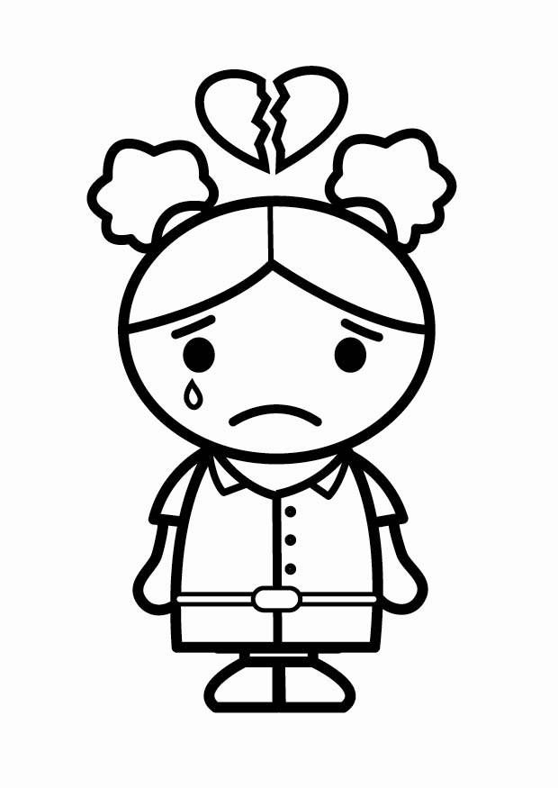 chagrin damour Coloriage chagrin damour