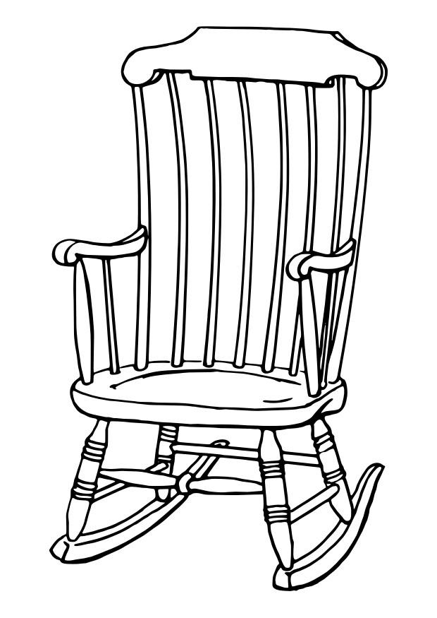 chaise A bascule Coloriage chaise A bascule