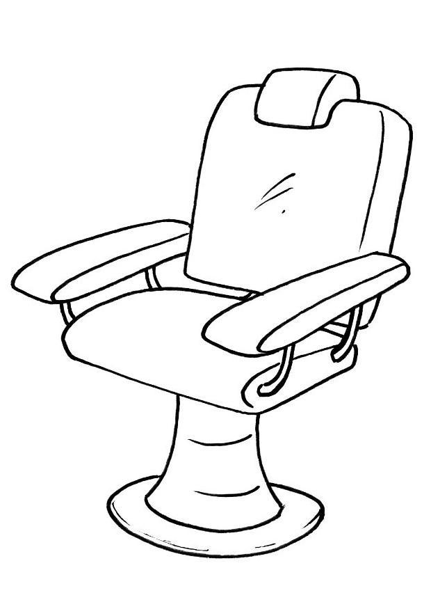 chaise de coiffeur Coloriage chaise de coiffeur