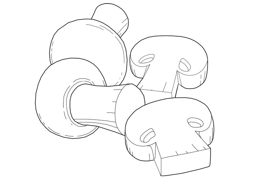 champignons Coloriage champignons