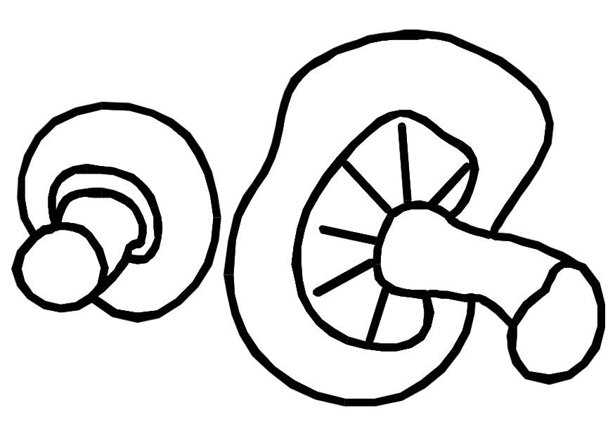 champignons Coloriage champignons