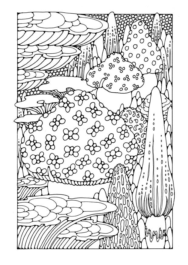 champignons Coloriage champignons