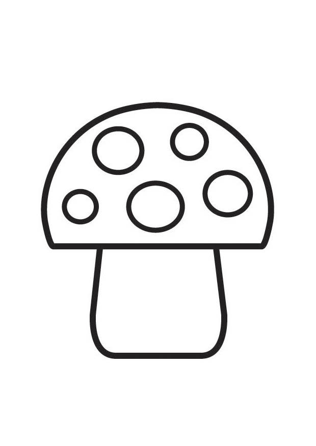 champinon pointillA© Coloriage champinon pointillA©