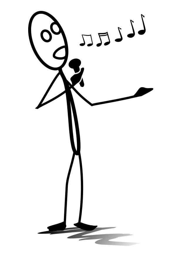 chanter Coloriage chanter