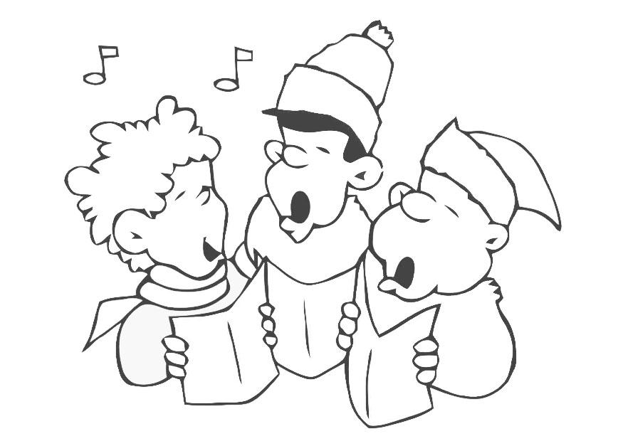 chants de noA«l Coloriage chants de noA«l