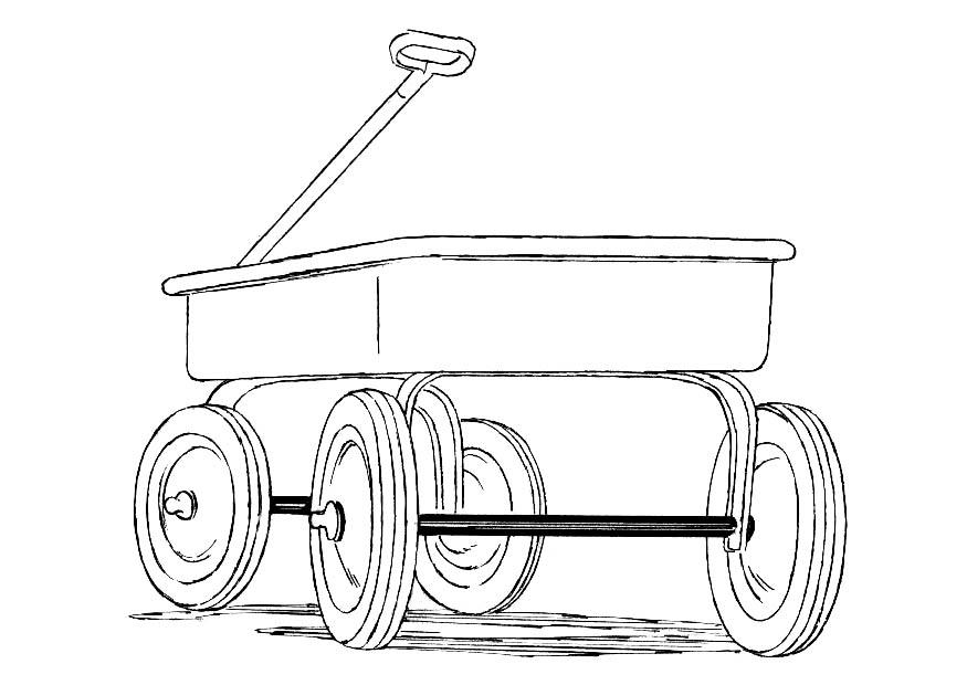 charrette Coloriage charrette