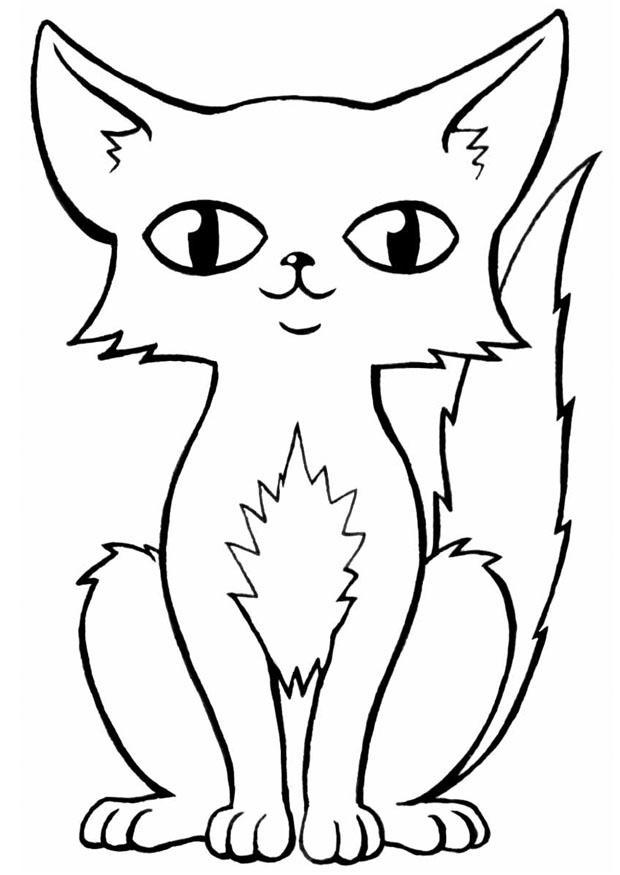 chat Coloriage chat