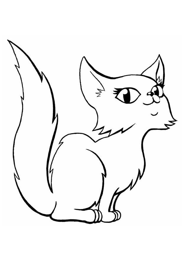 chat Coloriage chat