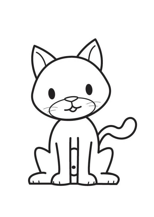 chat Coloriage chat