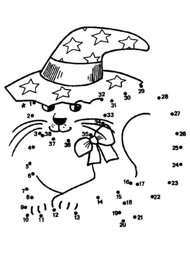chat halloween Coloriage chat halloween