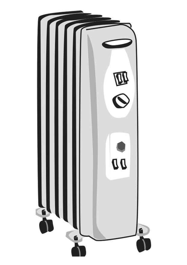 chauffage A©lectrique Coloriage chauffage A©lectrique
