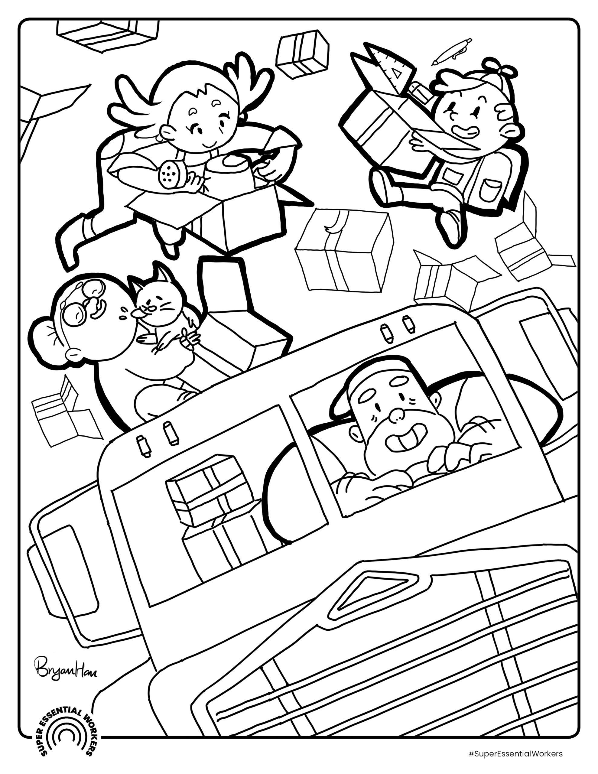 chauffeur Coloriage chauffeur