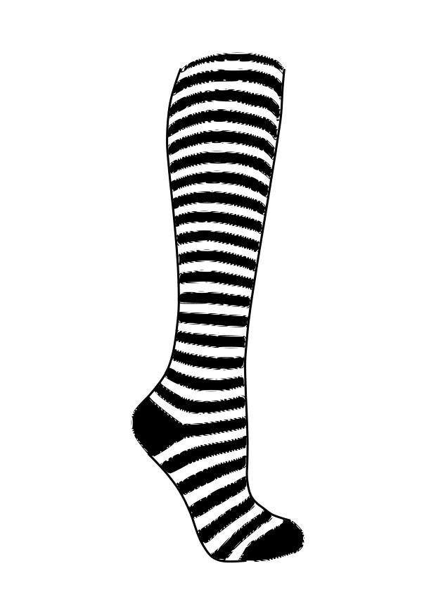chaussette Coloriage chaussette