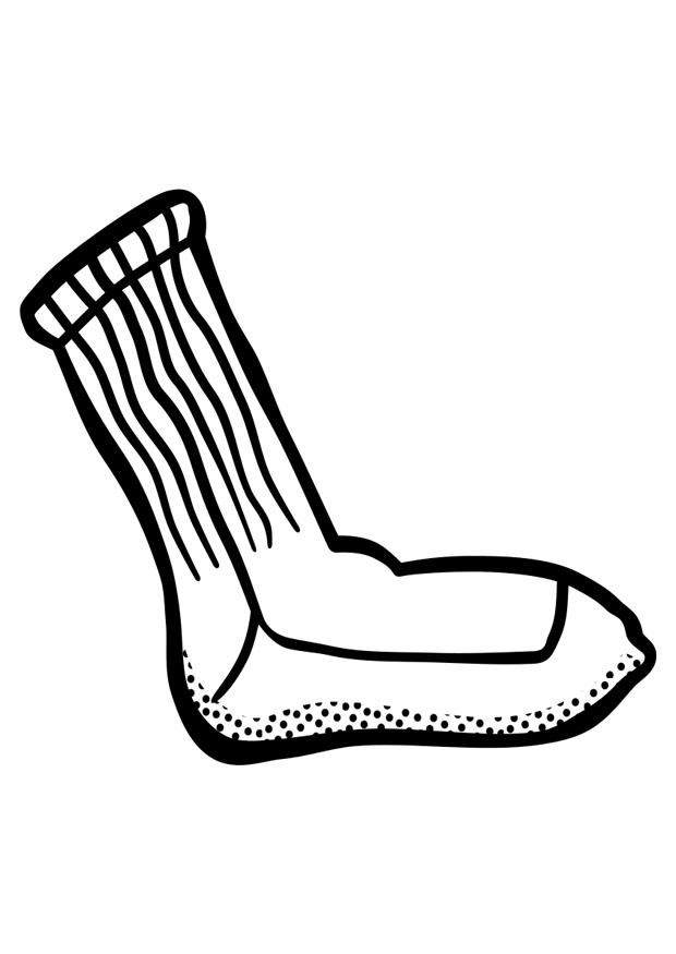 chaussette Coloriage chaussette