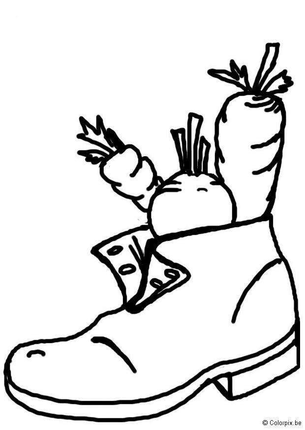 chaussure de saint Coloriage chaussure de saint