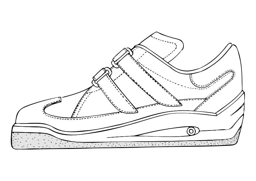 chaussure de sport Coloriage chaussure de sport