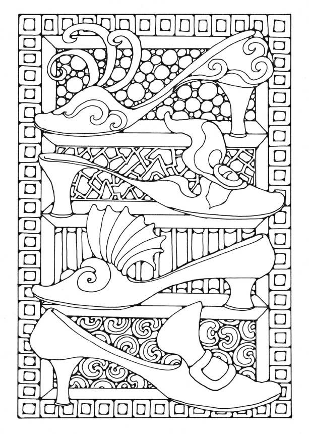 chaussures Coloriage chaussures