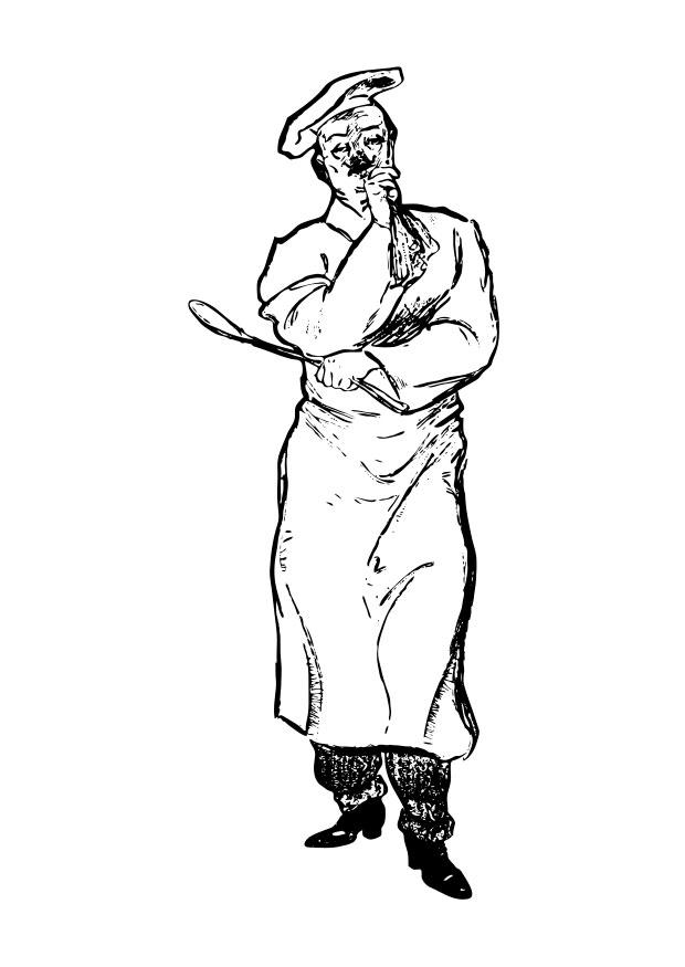chef Coloriage chef