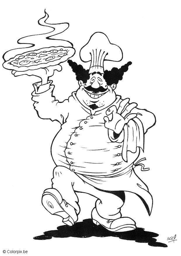 cuisinier Coloriage cuisinier