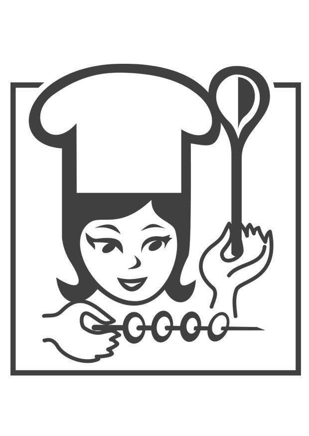 chef fA©minin Coloriage chef fA©minin