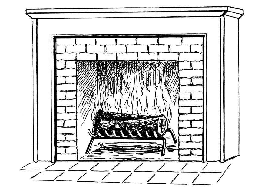 cheminA©e Coloriage cheminA©e