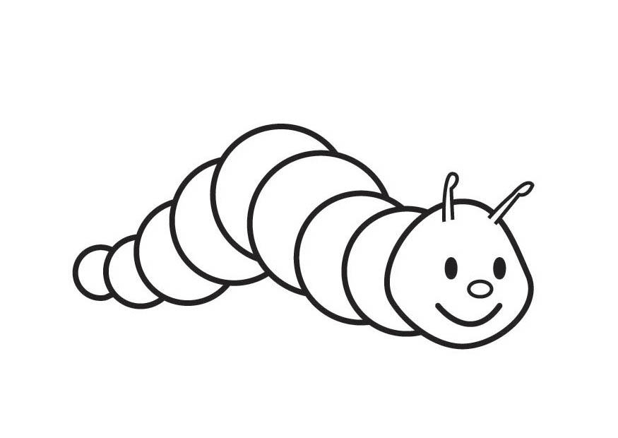 chenille Coloriage chenille