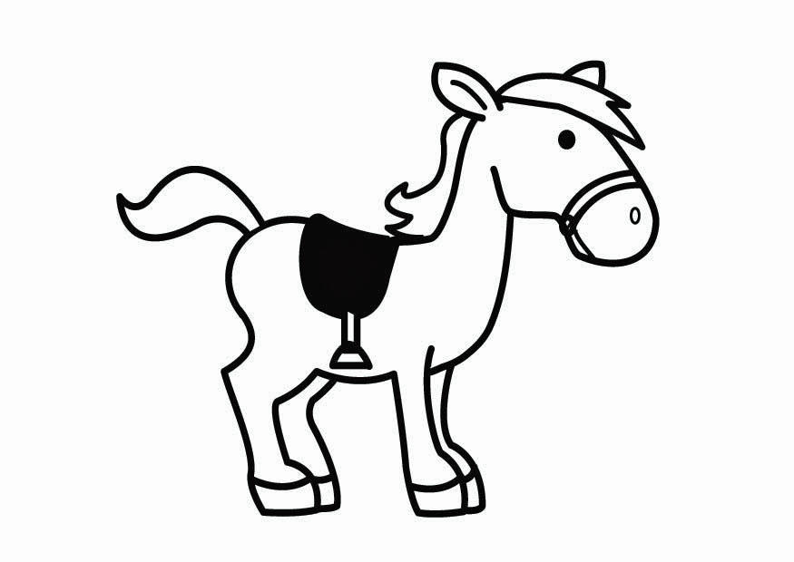 cheval de saint-nicolas Coloriage cheval de saint-nicolas