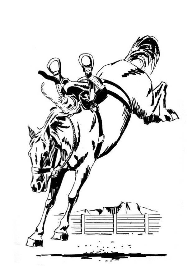 cheval qui gambade Coloriage cheval qui gambade
