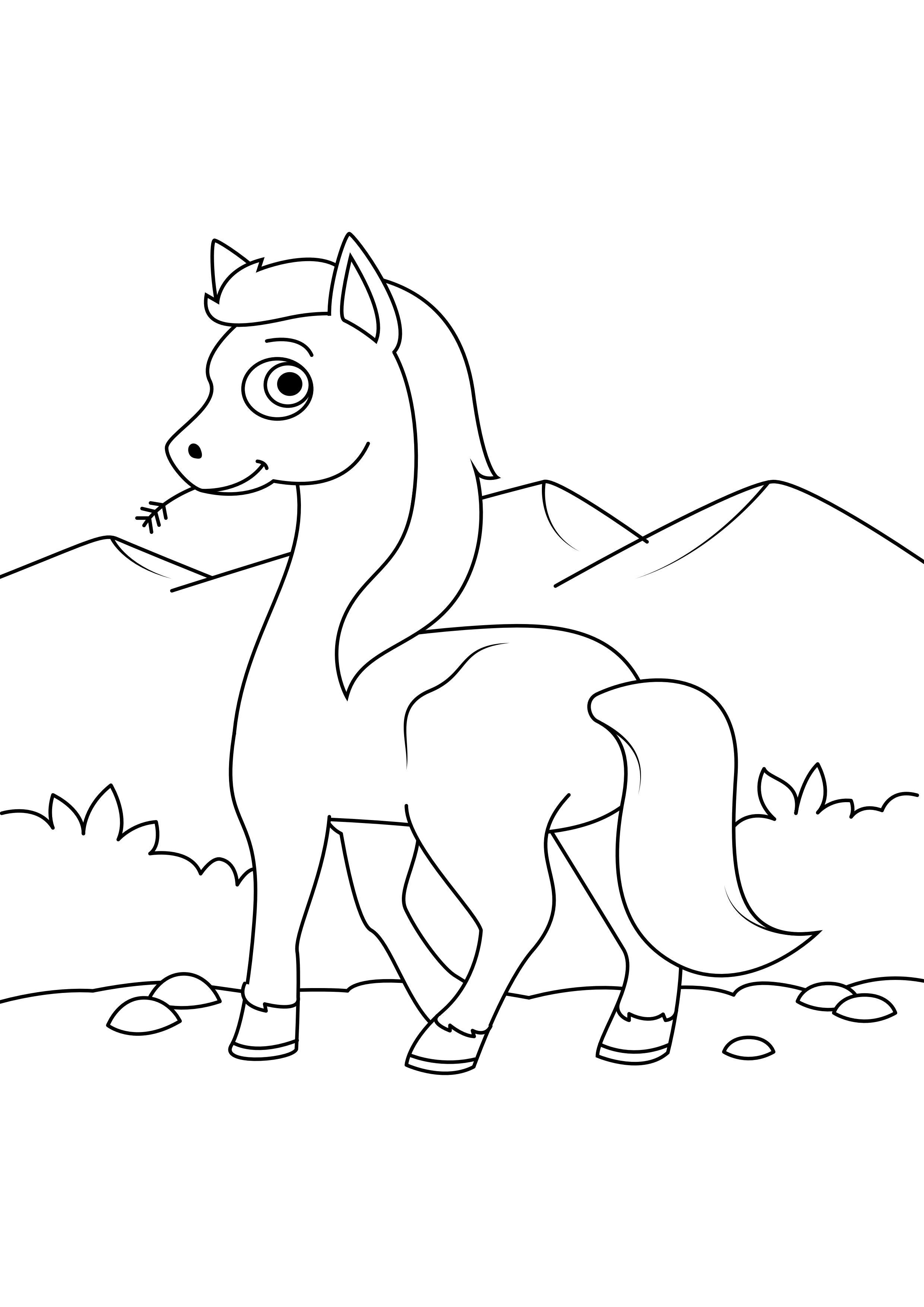 cheval sur le pouce Coloriage cheval sur le pouce