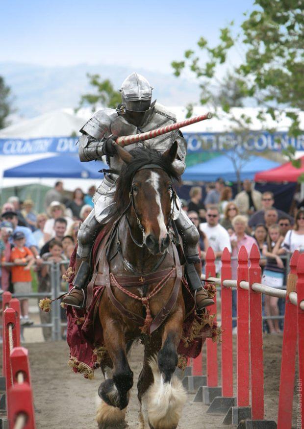 chevalier pendant un tournoi Photo chevalier pendant un tournoi
