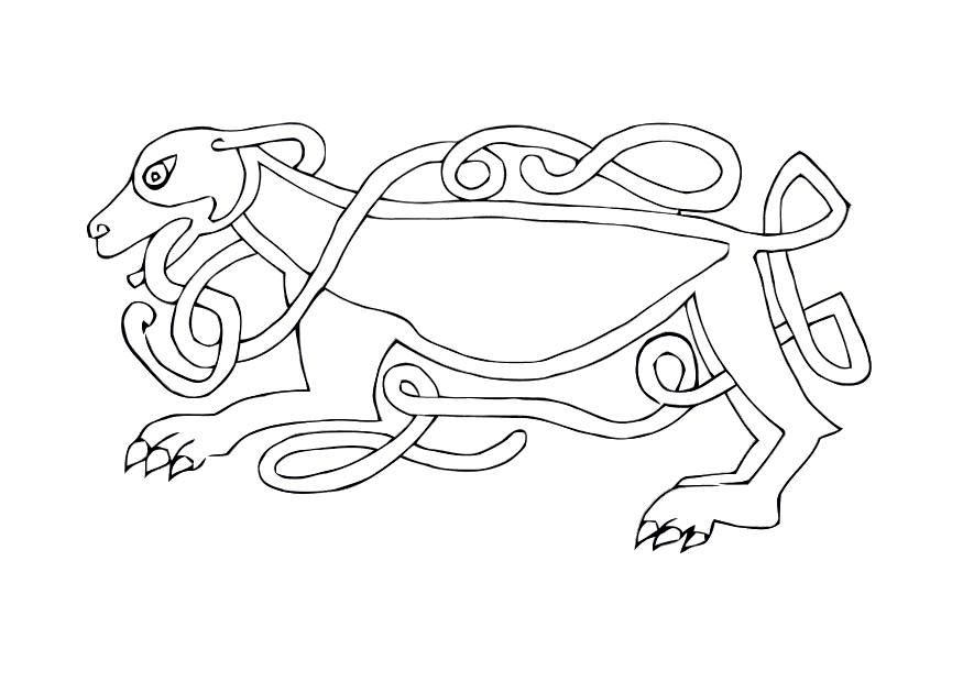 chien celtique Coloriage chien celtique
