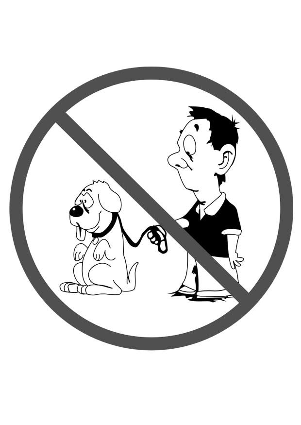 chiens interdits Coloriage chiens interdits