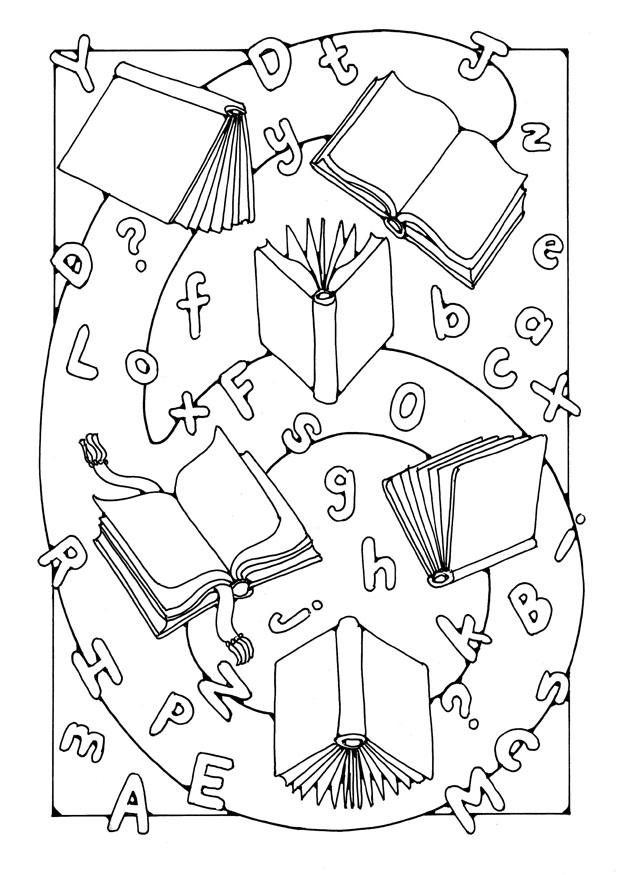 chiffre - 6 Coloriage chiffre - 6