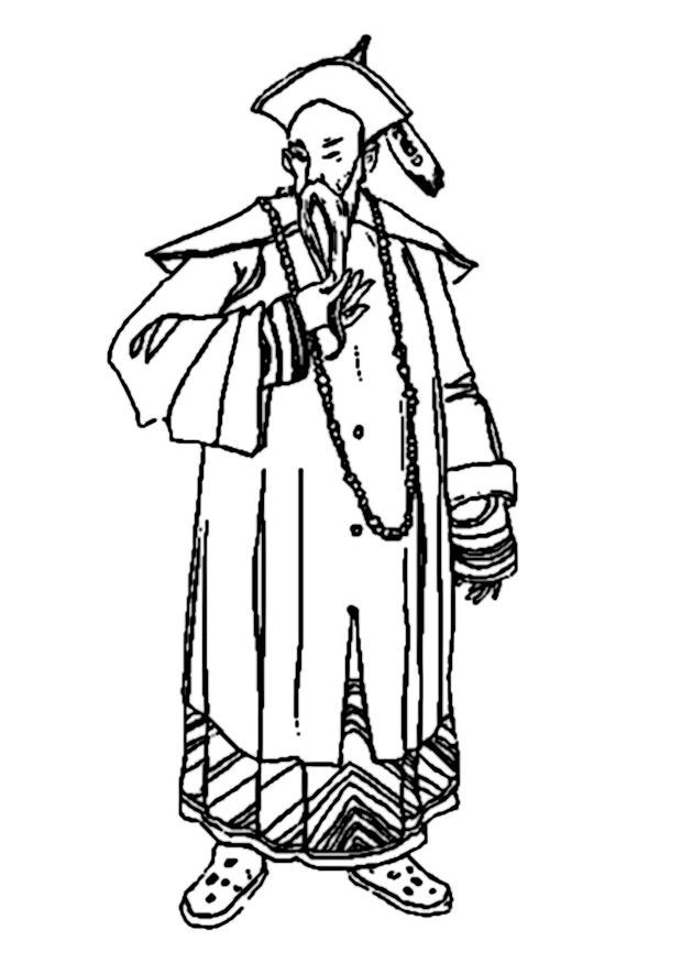 chinois Coloriage chinois