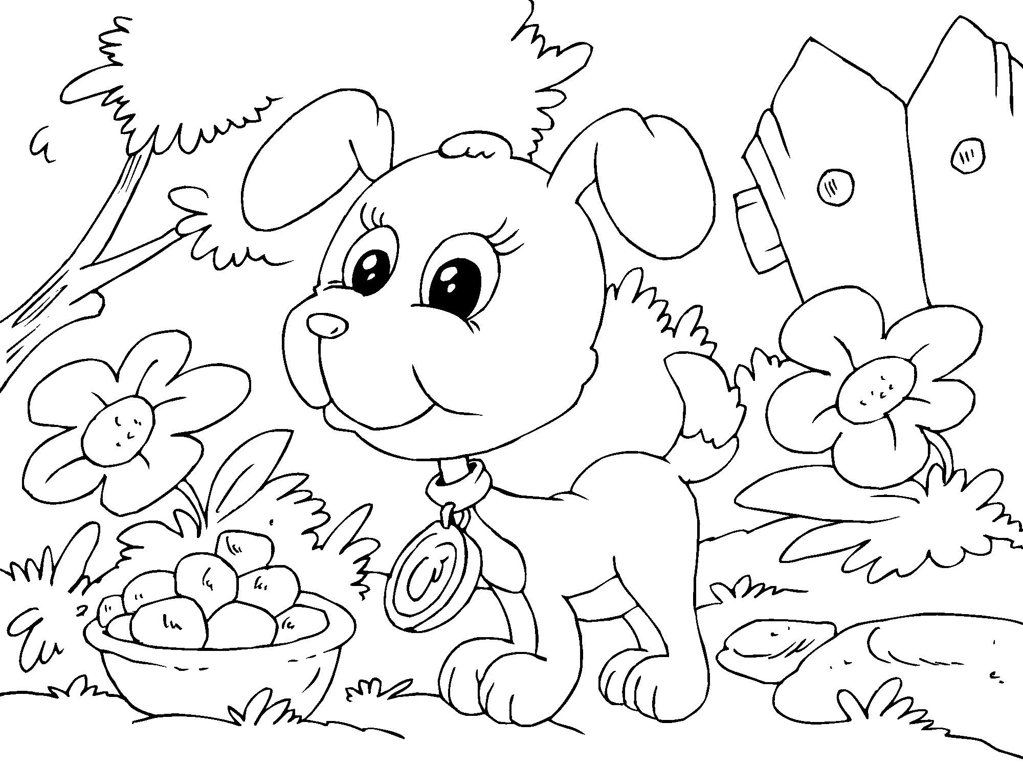 chiot Coloriage chiot