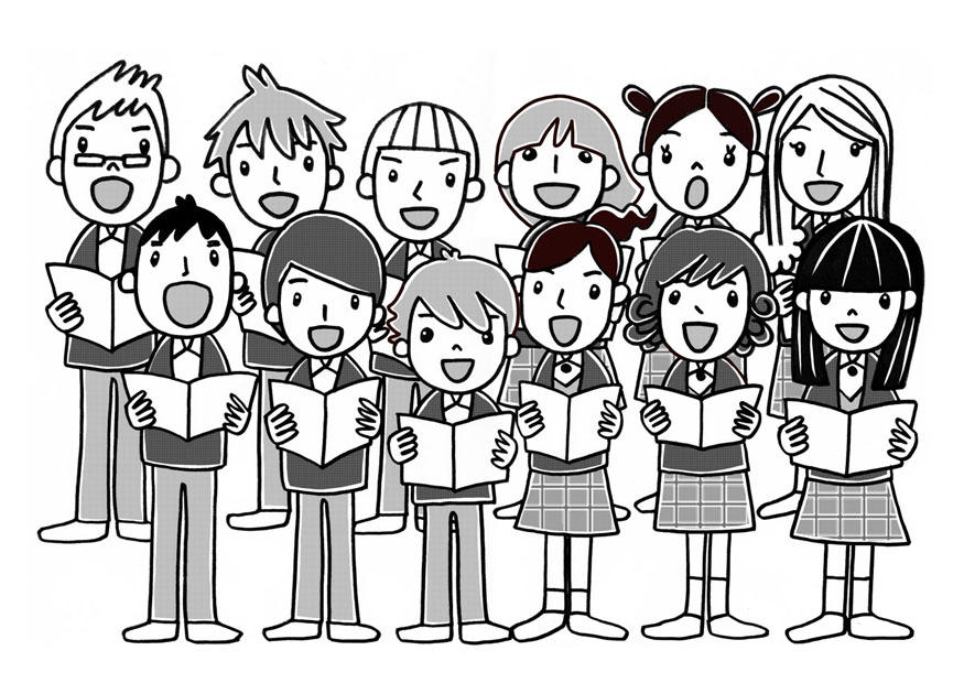 chorale Coloriage chorale