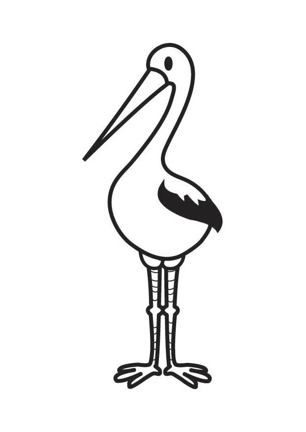 cigogne Coloriage cigogne