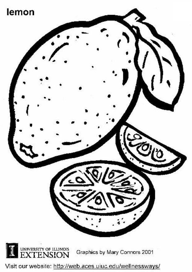citron Coloriage citron