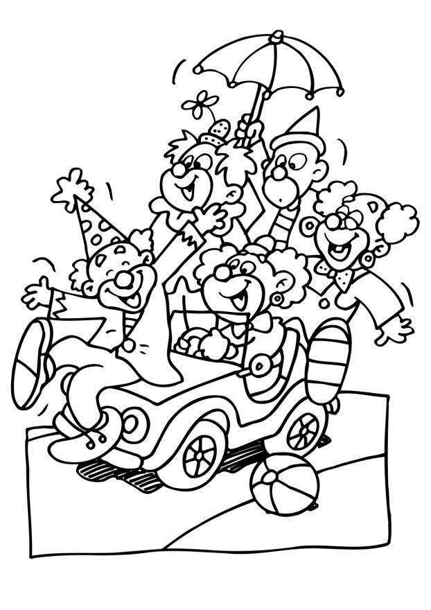 clowns Coloriage clowns